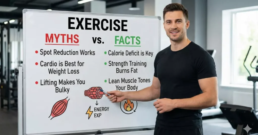 Common exercise myths and facts for beginners