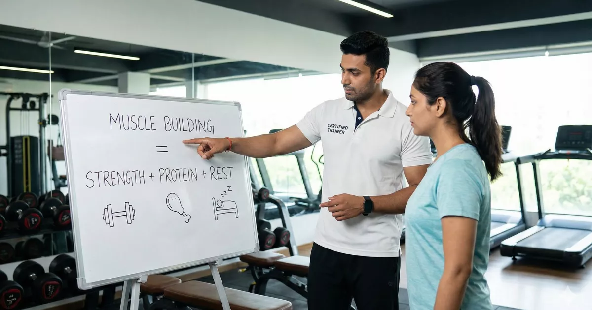 What is muscle building explained by a personal trainer